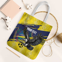 Ecuador Football Custom Tote Bag 2026 Vamos La Tri Yellow South America Pattern - Wonder Print Shop