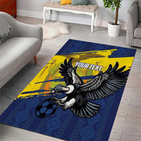 Ecuador Football Custom Area Rug 2026 Vamos La Tri Blue South America Pattern - Wonder Print Shop