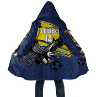 Ecuador Football Custom Cloak 2026 Vamos La Tri Blue South America Pattern - Wonder Print Shop