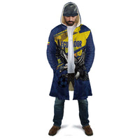Ecuador Football Custom Cloak 2026 Vamos La Tri Blue South America Pattern - Wonder Print Shop
