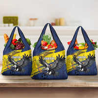 Ecuador Football Custom Grocery Bag 2026 Vamos La Tri Blue South America Pattern - Wonder Print Shop