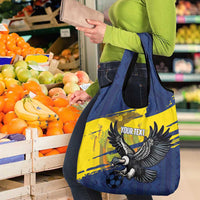 Ecuador Football Custom Grocery Bag 2026 Vamos La Tri Blue South America Pattern - Wonder Print Shop