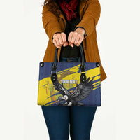 Ecuador Football Custom Leather Bag 2026 Vamos La Tri Blue South America Pattern - Wonder Print Shop