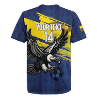 Ecuador Football Custom Rugby Jersey 2026 Vamos La Tri Blue South America Pattern - Wonder Print Shop