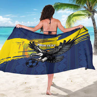 Ecuador Football Custom Sarong 2026 Vamos La Tri Blue South America Pattern - Wonder Print Shop