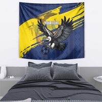 Ecuador Football Custom Tapestry 2026 Vamos La Tri Blue South America Pattern - Wonder Print Shop