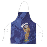 Paraguay Football Custom Apron 2026 La Albirroja Marble Pattern - Wonder Print Shop