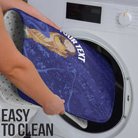 Paraguay Football Custom Bathroom Set 2026 La Albirroja Marble Pattern - Wonder Print Shop