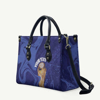Paraguay Football Custom Leather Bag 2026 La Albirroja Marble Pattern - Wonder Print Shop