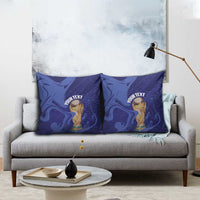 Paraguay Football Custom Pillow Cover 2026 La Albirroja Marble Pattern - Wonder Print Shop