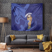 Paraguay Football Custom Tapestry 2026 La Albirroja Marble Pattern - Wonder Print Shop