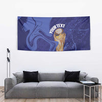 Paraguay Football Custom Tapestry 2026 La Albirroja Marble Pattern - Wonder Print Shop