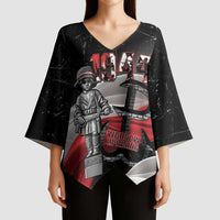 Little Insurrectionist Warsaw Uprising Poland Kimono Sleeve Blouse Honoring 1944 Child Soldiers