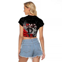 Little Insurrectionist Warsaw Uprising Poland Raglan Cropped T Shirt Honoring 1944 Child Soldiers