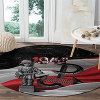 Little Insurrectionist Warsaw Uprising Poland Round Carpet Honoring 1944 Child Soldiers