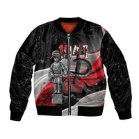 Little Insurrectionist Warsaw Uprising Poland Sleeve Zip Bomber Jacket Honoring 1944 Child Soldiers