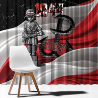 Little Insurrectionist Warsaw Uprising Poland Window Curtain Honoring 1944 Child Soldiers