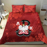 Home Army Poland Bedding Set Armia Krajowa Kotwica Grunge Style