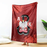 Home Army Poland Blanket Armia Krajowa Kotwica Grunge Style