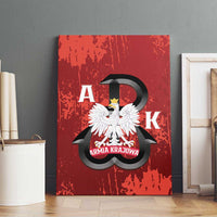 Home Army Poland Canvas Wall Art Armia Krajowa Kotwica Grunge Style