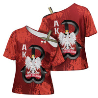 Home Army Poland Cross Shoulder Shirt Armia Krajowa Kotwica Grunge Style
