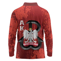 Home Army Poland Long Sleeve Polo Shirt Armia Krajowa Kotwica Grunge Style