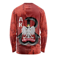 Home Army Poland Long Sleeve Shirt Armia Krajowa Kotwica Grunge Style