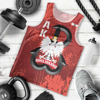 Home Army Poland Men Tank Top Armia Krajowa Kotwica Grunge Style