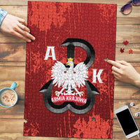 Home Army Poland Puzzle Armia Krajowa Kotwica Grunge Style