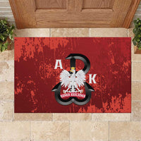 Home Army Poland Rubber Doormat Armia Krajowa Kotwica Grunge Style