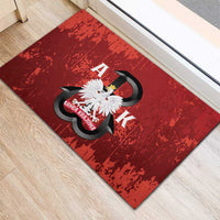Home Army Poland Rubber Doormat Armia Krajowa Kotwica Grunge Style