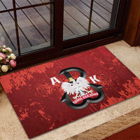 Home Army Poland Rubber Doormat Armia Krajowa Kotwica Grunge Style
