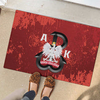 Home Army Poland Rubber Doormat Armia Krajowa Kotwica Grunge Style