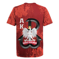 Home Army Poland Rugby Jersey Armia Krajowa Kotwica Grunge Style