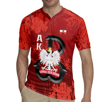 Home Army Poland Rugby Jersey Armia Krajowa Kotwica Grunge Style