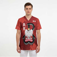 Home Army Poland Scrub Top Armia Krajowa Kotwica Grunge Style