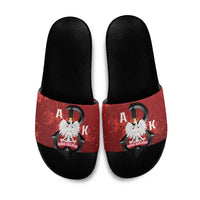 Home Army Poland Slide Sandals Armia Krajowa Kotwica Grunge Style