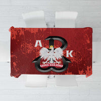 Home Army Poland Tablecloth Armia Krajowa Kotwica Grunge Style