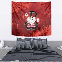 Home Army Poland Tapestry Armia Krajowa Kotwica Grunge Style