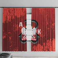 Home Army Poland Window Curtain Armia Krajowa Kotwica Grunge Style