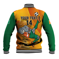 Custom Ivory Coast Football Baseball Jacket 2024 Mascot With Champions Trophy - Wonder Print Shop