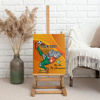 Custom Ivory Coast Football Canvas Wall Art 2024 Mascot With Champions Trophy - Wonder Print Shop