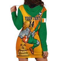 Custom Ivory Coast Football Hoodie Dress 2024 Mascot With Champions Trophy - Wonder Print Shop