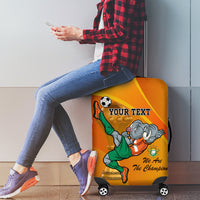 Custom Ivory Coast Football Luggage Cover 2024 Mascot With Champions Trophy - Wonder Print Shop