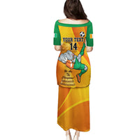 Custom Ivory Coast Football Puletasi 2024 Mascot With Champions Trophy - Wonder Print Shop