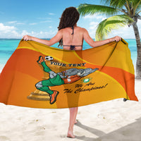 Custom Ivory Coast Football Sarong 2024 Mascot With Champions Trophy - Wonder Print Shop