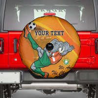 Custom Ivory Coast Football Spare Tire Cover 2024 Mascot With Champions Trophy - Wonder Print Shop