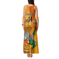 Custom Ivory Coast Football Tank Maxi Dress 2024 Mascot With Champions Trophy - Wonder Print Shop