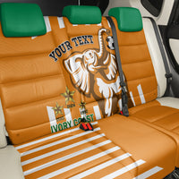 Custom Ivory Coast Football Back Car Seat Cover Les Elephants 3rd Champions Proud - Wonder Print Shop