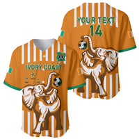 Custom Ivory Coast Football Baseball Jersey Les Elephants 3rd Champions Proud - Wonder Print Shop